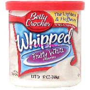 Betty Crocker Whipped fluffy white frosting 12oz