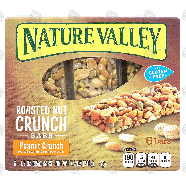 Nature Valley Roasted Nut Crunch Bars peanut crunch, roasted peanut6ct