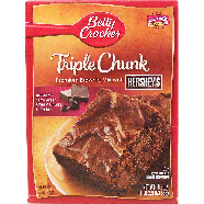 Betty Crocker Triple Chunk premium brownie mix with Hershey's se18.9oz