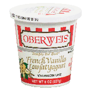Oberweis Simply the Best french vanilla lowfat yogurt, 1% milkfat 8oz