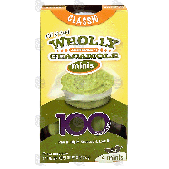 Wholly Guacamole minis mild guacamole cups, 100 calorie portions, 4 8oz