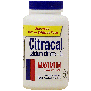 Citracal  maximum calcium supplement, coated caplets  120ct