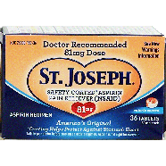 St. Joseph  aspirin 81-mg, enteric coated tablets 36ct
