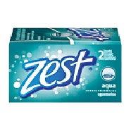 Zest  family deodorant bar, aqua  2pk