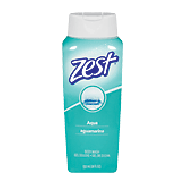 Zest Zestfully Clean body wash, aqua with vitamin e  18fl oz