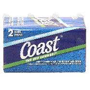 Coast  refreshing deodorant soap, classic scent  2pk