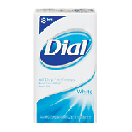 Dial Bar  antibacterial deodorant soap, white, 4 oz bars  8ct