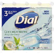 Dial Coconut Water glycerin soap bars  3pk