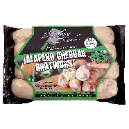 Butcher Block  jalapeno cheddar bratwurst, 4 ct 12oz