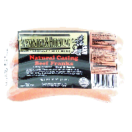 Alexander & Hornung   fully cooked natural casing beef franks, 8 c16oz