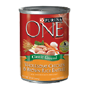 Purina One Dog Food Wholesome Chicken & Brown Rice Entree 13 Oz 13oz