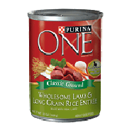 Purina One Dog Food Wholesome Lamb & Long Grain Rice Entree 13 Oz 13oz