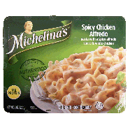 Michelina's  spicy chicken alfredo; pasta with a spicy alfredo sau8-oz