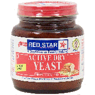 Red Star  active dry yeast, ideal for bread machines & traditional 4oz