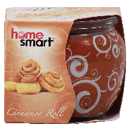 Home Smart  scented candle, cinnamon roll 3oz