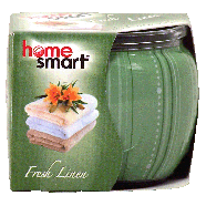 Home Smart  scented candle, fresh linen 3oz