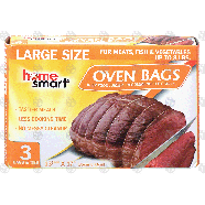 Home Smart Oven Bags large size oven bags, 3 bags & ties, 13 3/4 in 3ct