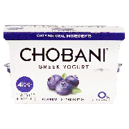Chobani Greek Yogurt value pack, non-fat greek yogurt, blueberry on4pk