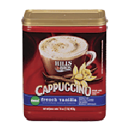 Hills Bros Cappuccino Drink Mix French Vanilla Decaffeinated 16oz