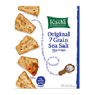 Kashi  original 7 grain sea salt pita crisps, 10g whole grains 7.9oz