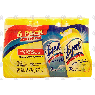 Lysol  disinfecting wipes, ocean fresh scent and lemon & lime scen6-ct