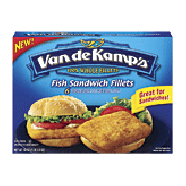 Van De Kamp's  fish sandwich fillets, original recipe, 6 ct 18oz