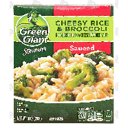 Green Giant Steamers cheesy rice & broccoli in a cheese flavored 10-oz