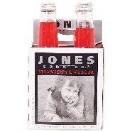 Jones  strawberry lime soda, 4-pack, 4-fl.oz. 48fl oz