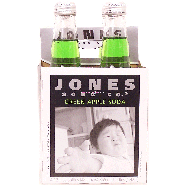 Jones  green apple soda, 4-pack, 12-fl. oz. 48fl oz