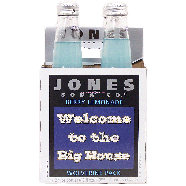 Jones  berry lemonade soda, 4-pack 12-ounce glass bottles 48fl oz
