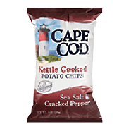 Cape Cod  kettle cooked potato chips, sea salt & cracked pepper 8oz