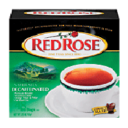 Red Rose Tea Bags Naturally Decaffeinated Premium Blended 48ct