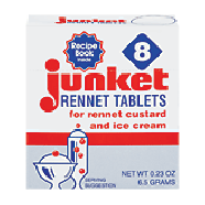 Junket  rennet tablets for rennet custard and ice cream 8 tablet0.23oz