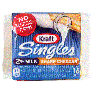 Kraft Singles reduced fat sharp cheddar pasteurized prepared che10.7oz