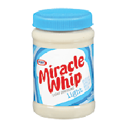 Kraft Miracle Whip light dressing, 50% fat & calories than regu15fl oz