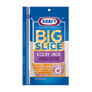 Kraft Big Slice colby jack cheese slices, 10-count  8oz