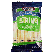 Kraft String reduced fat mozzarella string cheese made with 2% mil 10oz