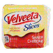 Velveeta  sharp cheddar pasteurized cheese product, individually w12oz