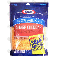 Kraft Natural Cheese sharp cheddar finely shredded cheese, made wi7-oz
