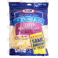 Kraft Natural Cheese colby & monterey jack; shredded reduced fat c7-oz