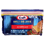 Kraft Deli Deluxe slices, pasteurized process american cheese with 16oz