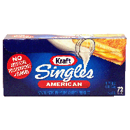 Kraft Singles pasteurized prepared american cheese product, 72 ind48oz