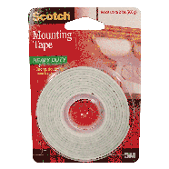 Scotch  permanent mounting tape, 1/2 in x 75 in  1ct