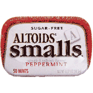 Altoids Smalls mints, peppermint, sugar-free 50ct