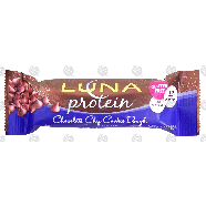 Luna Protein chocolate chip cookie dough high protein bar, glute1.59oz