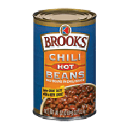 Brooks  chili hot beans in chili sauce 40oz