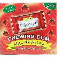 Mahmoud Sharawi  strawberry flavour chewing gum, packets 8.8oz