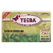 Teeba  lemon verbena tea, 25-sachets 1.4oz