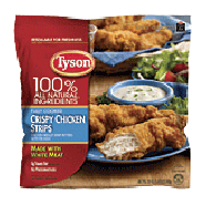 Tyson  fully cooked crispy chicken strips 25-oz