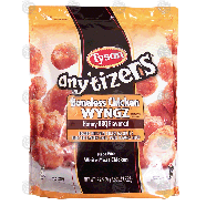 Tyson any'tizers boneless chicken wyngz, honey bbq flavored 25.5-oz